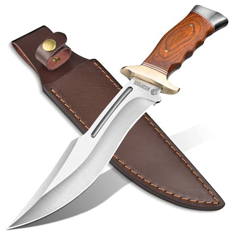 Buy NedFoss Fixed Blade Knife with leather sheath ,Survival Camping ...