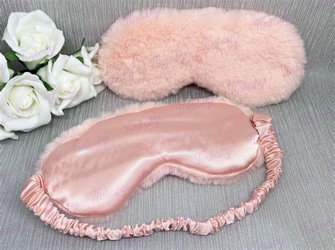 Soft Fluffy Satin Backed Eye Mask in a Choice of 8 Colours - Etsy UK