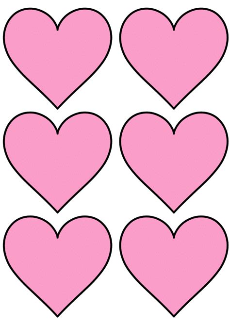 Printable Heart Template, Cat Template, Free Printables, Printable Hearts, Printable Valentines ...