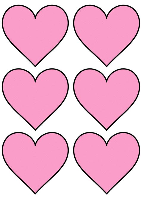 Printable Heart Template, Cat Template, Free Printables, Printable ...