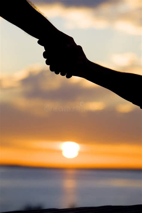 Handshake Silhouette stock photo. Image of friends, hand - 9333624
