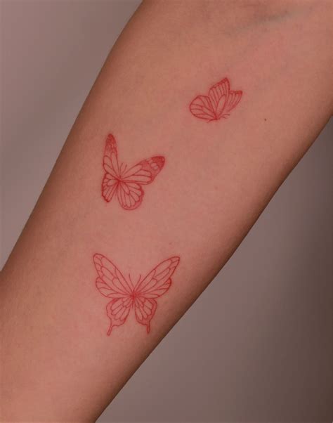 Discover 70+ red butterfly tattoo latest - in.eteachers