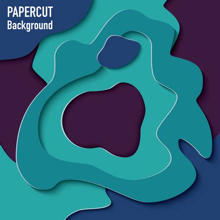 Best Premium Paper cut out background with 3d effect, carving art, vector illustration ...