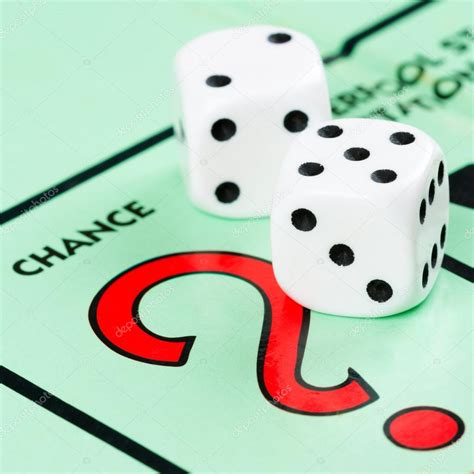 Dice next to the CHANCE space in a Monopoly game – Stock Editorial ...