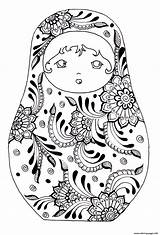 Russian Dolls Coloring Page Printable sketch template
