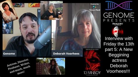 Deborah Voorhees, Friday the 13th actress as well as writer, director & Producer interview ...