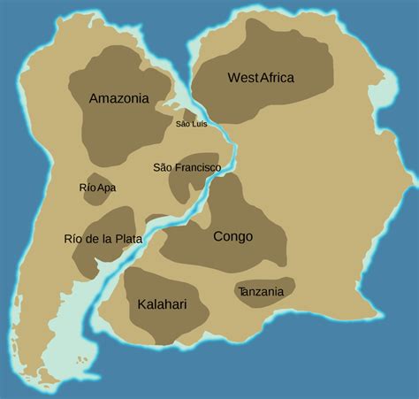 Gondwana Supercontinent Map