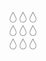 Water Droplet Outline sketch template