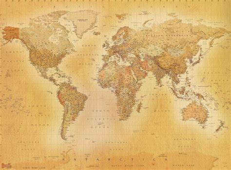 Old World Map Wallpaper