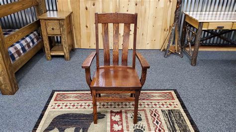 Rough Cut Oak Comfort Dining Chair — EZ Mountain Rustic Furniture