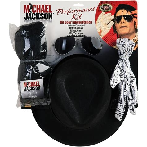 Rubie's - Michael Jackson WIG GLOVE HAT & GLASSES KIT Adult - Walmart ...