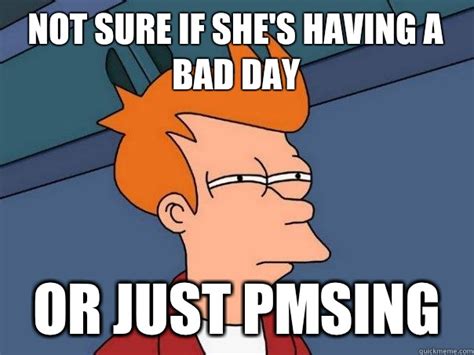 Not sure if she's having a bad day Or just PMSing - Futurama Fry ...