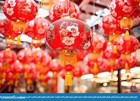 Chinese Christmas Lanterns. Stock Image - Image of glitter, animal: 296302883