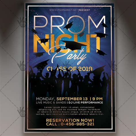 Prom Night Flyer - School PSD Template | PSDmarket