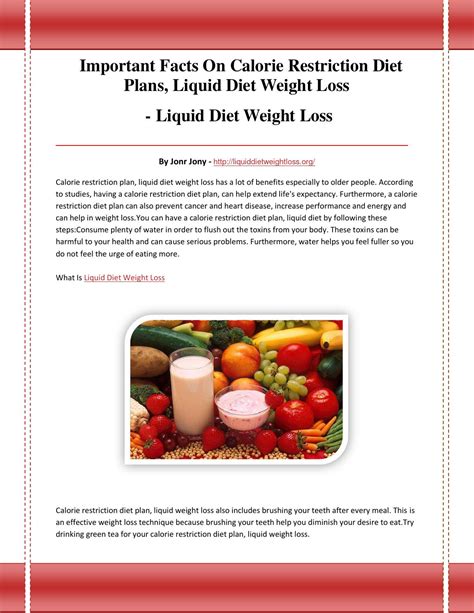 Liquid diet weight loss by cjsdifewiewi - Issuu