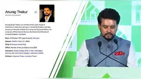 Anurag thakur speech in direct selling - YouTube