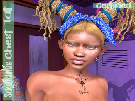 Second Life Marketplace - Sagittarius Chest Tat