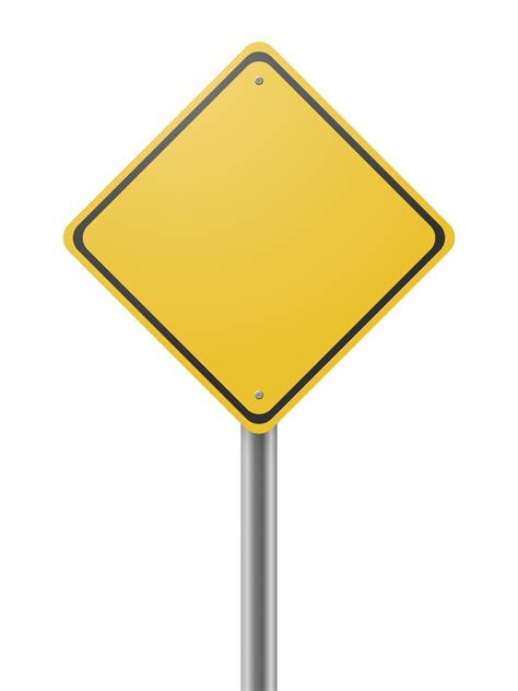 Traffic Sign Warning Sign Icon, Blank Yellow Road Signs,, 53% OFF