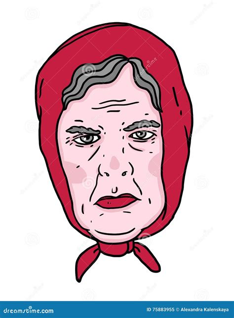 Babushka stock illustration. Illustration of clipart - 75883955