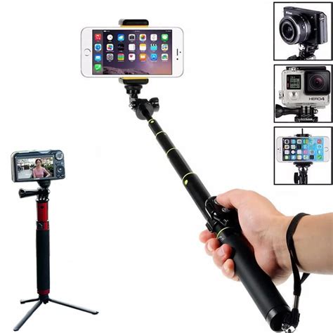 High quality mini portable bluetooth selfie stick for iphone android Aluminum alloy monopod for ...