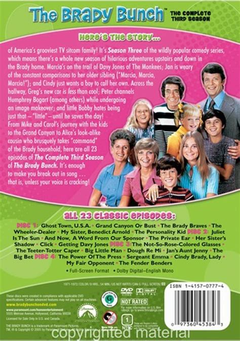 Brady Bunch, The: The Complete Third Season (DVD 1972) | DVD Empire