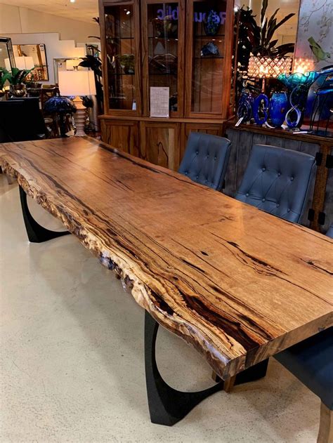 Custom Timber Slab Top & Burl Dining Tables | Naturally Timber ...