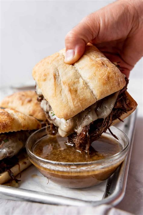 Slow Cooker French Dip Sandwiches - House of Nash Eats