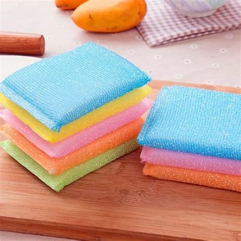 SABEELA-Spons Cuci Piring Warna Warni Spon Sponge Sabut Jaring Alat Dishwashing Dapur Masak Busa ...