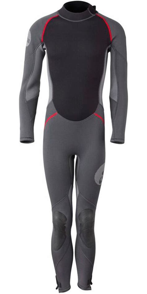 2019 Gill Junior 3/2mm Back Zip Wetsuit Graphite / Ash 4605J - Sailing - Sailing | Watersports ...