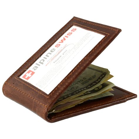 Bifold Leather Wallet With Money Clip Inside | semashow.com