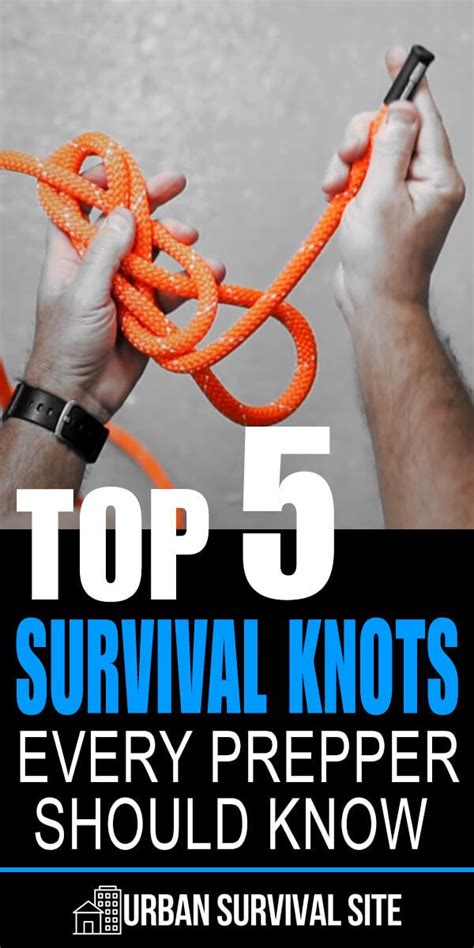 Top 5 Survival Knots Every Prepper Should Know | Survival knots, Strong knots, Knots