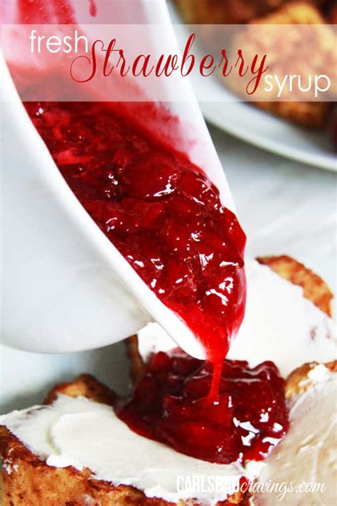 BEST Fresh Strawberry Sauce Recipe - Carlsbad Cravings