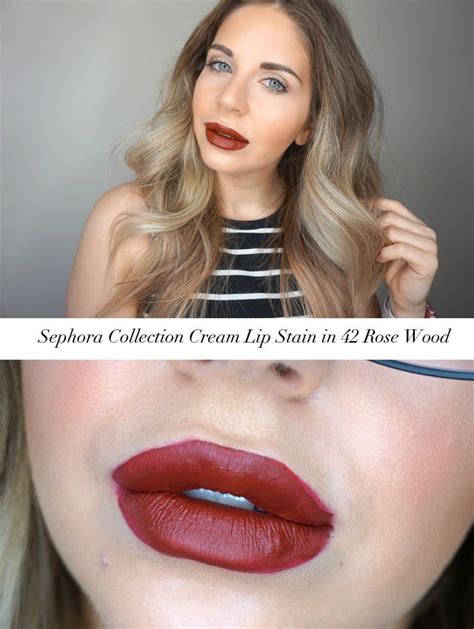 Sephora Collection Cream Lip Stain in #42 Rose Wood | Cream lip stain ...