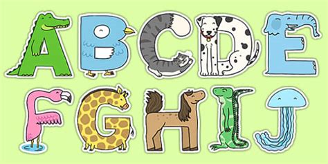 Animal Letters for Nursery | Alphabet Display (teacher made)