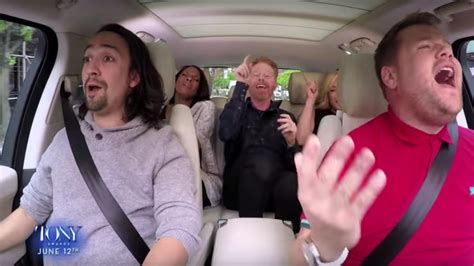 Watch: Lin-Manuel Miranda and more Broadway stars sing Carpool Karaoke like theater kids in the ...