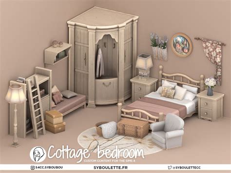 a computer generated image of a bedroom with furniture and decor in ...