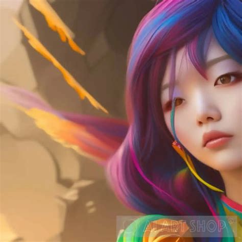 Cosplay Charm: AI generated artwork portrait, a beautiful Asian cos...