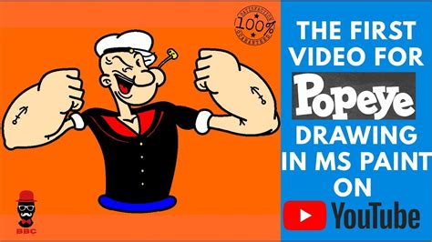 HOW TO DRAW POPEYE IN MS PAINT - YouTube
