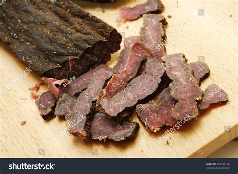 Closeup Traditional South African Biltong On Stock Photo 196636220 | Shutterstock