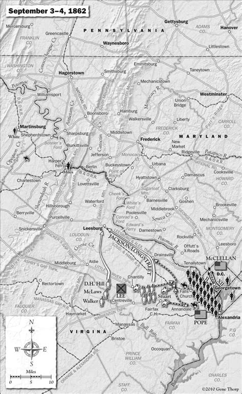 Gene Thorp's Antietam Campaign maps | The Maryland Campaign | Ezra Carman and Dr. Tom Clemens