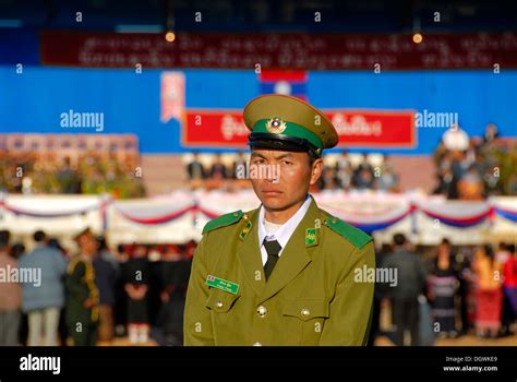 Laos police hi-res stock photography and images - Alamy