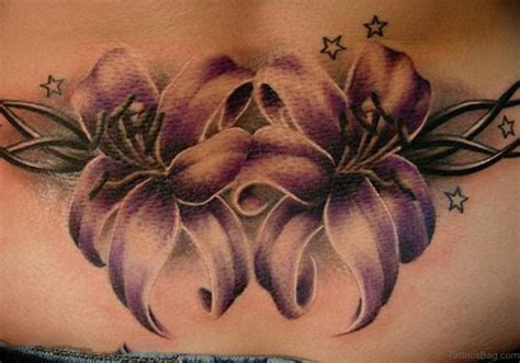 94+ Lower Back Flower Tattoos Designs | Nuage Detoiles