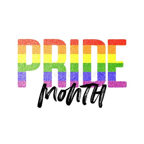 Pride Month Banner. Gay LGBTQ Rainbow Flag Banner Stock Illustration ...