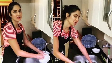 Katrina Kaif Washing Dishes Of Her House || Katrina Kaif latest video. - YouTube