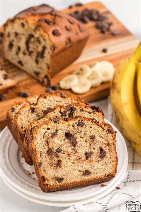 CHOCOLATE CHIP BANANA BREAD - Butter with a Side of Bread