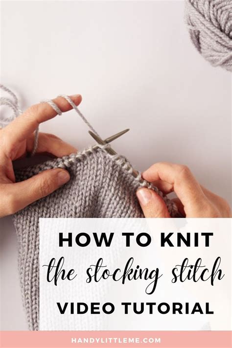 How To Knit Stocking Stitch