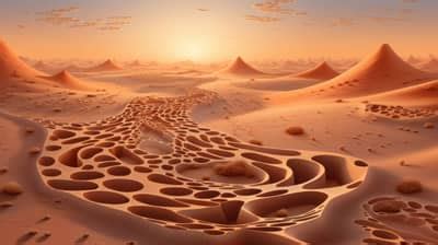 Free AI art images of depth of desert expanses