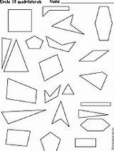 Quadrilaterals Coloring Activity Pages sketch template