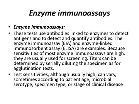 Immunological techniques