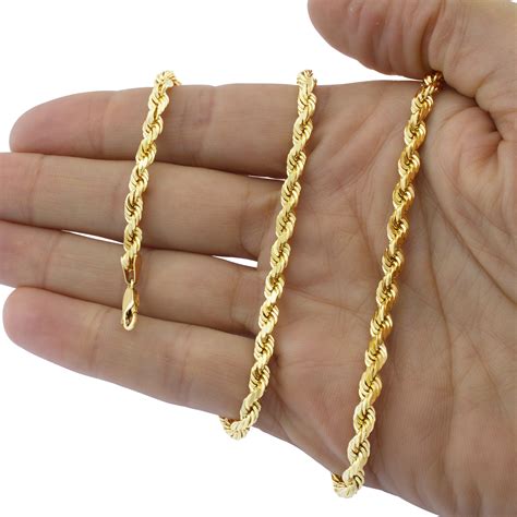 14k Solid Gold Chain Necklace For Sale | semashow.com